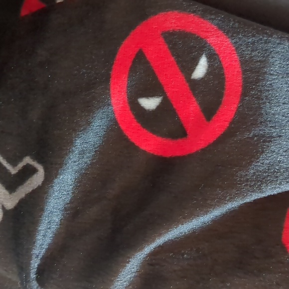Plush Marvel Deadpool Pajama Pants - Picture 3 of 5